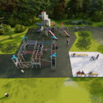 Kazimierza Wielka. Wizualizacja parku. / Źródło: UMiG Kazimierza Wielka