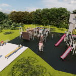 Kazimierza Wielka. Wizualizacja parku. / Źródło: UMiG Kazimierza Wielka