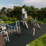 Kazimierza Wielka. Wizualizacja parku. / Źródło: UMiG Kazimierza Wielka