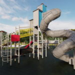 Kazimierza Wielka. Wizualizacja parku. / Źródło: UMiG Kazimierza Wielka