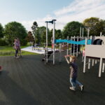 Kazimierza Wielka. Wizualizacja parku. / Źródło: UMiG Kazimierza Wielka