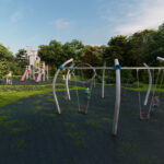 Kazimierza Wielka. Wizualizacja parku. / Źródło: UMiG Kazimierza Wielka