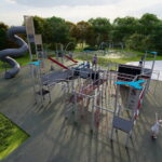 Kazimierza Wielka. Wizualizacja parku. / Źródło: UMiG Kazimierza Wielka