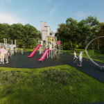 Kazimierza Wielka. Wizualizacja parku. / Źródło: UMiG Kazimierza Wielka