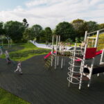 Kazimierza Wielka. Wizualizacja parku. / Źródło: UMiG Kazimierza Wielka