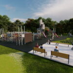 Kazimierza Wielka. Wizualizacja parku. / Źródło: UMiG Kazimierza Wielka