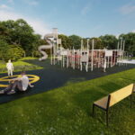 Kazimierza Wielka. Wizualizacja parku. / Źródło: UMiG Kazimierza Wielka