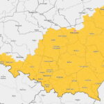 11.03.2023. Teren zagrożenia oblodzeniem. / Źródło: IMGW-PIG