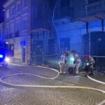 01.03.2023. Kielce. Pożar przy ul. Piotrowskiej. / Fot. Michał Kita - Radio Kielce