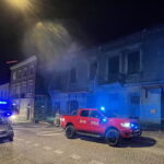 01.03.2023. Kielce. Pożar przy ul. Piotrowskiej. / Fot. Michał Kita - Radio Kielce