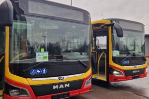 24.03.2023. Kielce. MPK w Kielcach. Trzy nowe autobusy trafiły do MPK w Kielcach / Fot. Miejskie Przedsiębiorstwo Komunikacji w Kielcach - Facebook