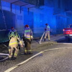 01.03.2023. Kielce. Pożar przy ul. Piotrowskiej. / Fot. Michał Kita - Radio Kielce