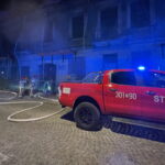 01.03.2023. Kielce. Pożar przy ul. Piotrowskiej. / Fot. Michał Kita - Radio Kielce