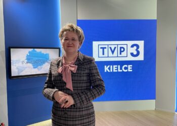 06.04.2023. Kielce. Na zdjęciu: Katarzyna Bernat - p.o. dyrektora TVP3 Kielce / Fot. Michał Kita - Radio Kielce