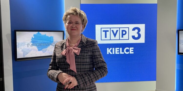 06.04.2023. Kielce. Na zdjęciu: Katarzyna Bernat - p.o. dyrektora TVP3 Kielce / Fot. Michał Kita - Radio Kielce