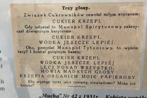 08.04.2023. Ostrowiec Świętokrzyski. Wystawa „Cukier krzepi. Z dziejów propagandy konsumpcji cukru w II Rzeczypospolitej” / Fot. Anna Głąb - Radio Kielce