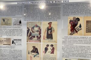 08.04.2023. Ostrowiec Świętokrzyski. Wystawa „Cukier krzepi. Z dziejów propagandy konsumpcji cukru w II Rzeczypospolitej” / Fot. Anna Głąb - Radio Kielce