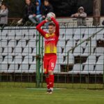 08.04.2023. Kielce. Mecz Korona II Kielce - Orlęta Radzyń Podlaski. Na zdjęciu: Dawid Lisowski / Fot. Korona Kielce