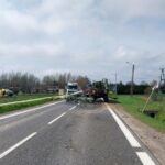 11.04.2023. Balbinów. Wypadek na DK74 / źródło: KPP Opatów