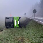 13.04.2023. Elżbiecin. Wypadek / źródło: PSP Busko-Zdrój