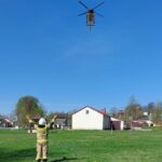 21.04.2023. Janików. Ciągnik przygniótł 54-letniego mężczyznę / Fot. OSP Ożarów