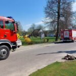 21.04.2023. Janików. Ciągnik przygniótł 54-letniego mężczyznę / Fot. OSP Ożarów