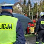 11.04.2023. Balbinów. Wypadek na DK74 / źródło: KPP Opatów