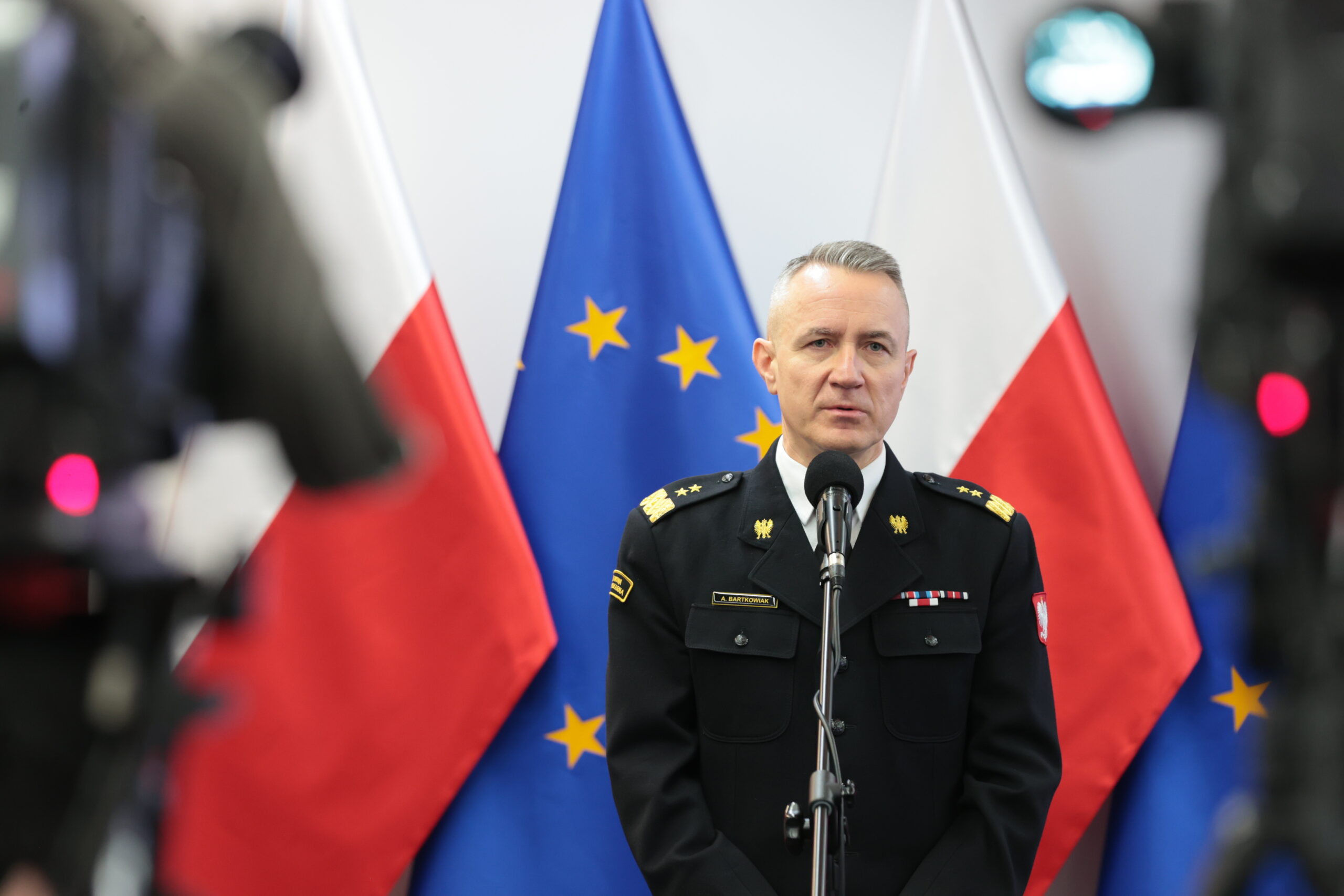 Na zdjęciu: gen. brygadier Andrzeja Bartkowiak komendant główny PSP. / Fot. KG PSP