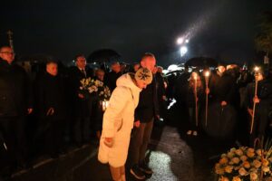 02.04.2023. Sandomierz. Czuwanie modlitewne w dniu śmierci Jana Pawła II / Fot. ks. Grzegorz Słodkowski