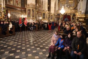 02.04.2023. Sandomierz. Czuwanie modlitewne w dniu śmierci Jana Pawła II / Fot. ks. Grzegorz Słodkowski