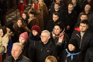 02.04.2023. Sandomierz. Czuwanie modlitewne w dniu śmierci Jana Pawła II / Fot. ks. Grzegorz Słodkowski