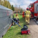 11.04.2023. Balbinów. Wypadek na DK74 / źródło: KPP Opatów