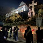 02.04.2023. Sandomierz. Czuwanie modlitewne w dniu śmierci Jana Pawła II / Fot. Grażyna Szlęzak - Radio Kielce