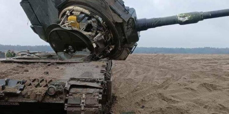 Zderzenie dwóch czołgów Leopard