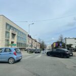 11.04.2023. Końskie. Skrzyżowanie ulic Piłsudskiego, księdza Granata, Iwo Odrowąża, Mieszka I i Zamkowej / Fot. Magdalena Galas-Klusek - Radio Kielce