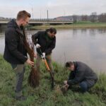 01.04.2023. Pińczów. Akcja „Zasadź Las nad Rzeką" / Fot. Marta Gajda-Kruk - Radio Kielce