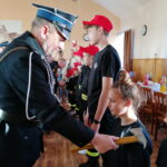 22.04.2023. Wiślica. Ślubowanie wstępujących do Młodzieżowej Drużyny Pożarniczej. / Fot. Marta Gajda-Kruk - Radio Kielce