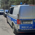 23.04.2023. Starachowice. Niewybuch w lesie. / Fot. Krzysztof Komisarczyk