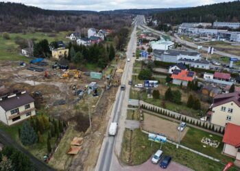 04.04.2023. Kielce. Modernizacja ul. Warszawskiej / Fot. Jarosław Kubalski - Radio Kielce