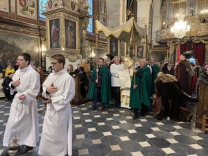 09.04.2023. Sandomierz. Katedra. Rezurekcja / Fot. Grażyna Szlęzak - Radio Kielce