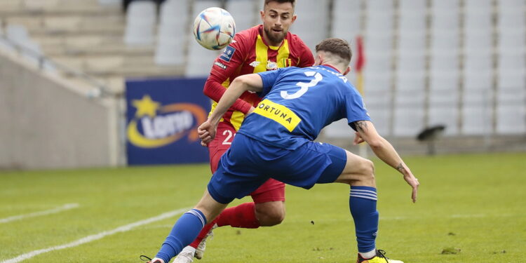 01.04.2023. Kielce. Mecz PKO BP Ekstraklasy: Korona Kielce – Miedź Legnica / Fot. Wiktor Taszłow – Radio Kielce