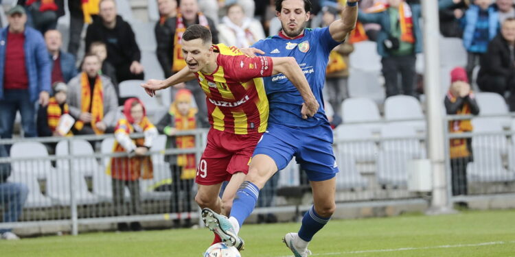 01.04.2023. Kielce. Mecz PKO BP Ekstraklasy: Korona Kielce – Miedź Legnica / Fot. Wiktor Taszłow – Radio Kielce