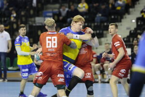 02.04.2023. Kielce. Mecz Industria Kielce – KPR Arged Ostrovia Ostrów Wielkopolski / Fot. Wiktor Taszłow - Radio Kielce