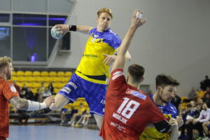 02.04.2023. Kielce. Mecz Industria Kielce – KPR Arged Ostrovia Ostrów Wielkopolski / Fot. Wiktor Taszłow - Radio Kielce