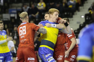 02.04.2023. Kielce. Mecz Industria Kielce – KPR Arged Ostrovia Ostrów Wielkopolski / Fot. Wiktor Taszłow - Radio Kielce