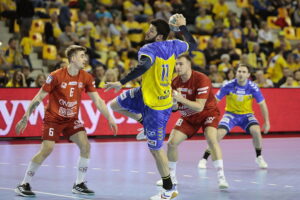 02.04.2023. Kielce. Mecz Industria Kielce – KPR Arged Ostrovia Ostrów Wielkopolski / Fot. Wiktor Taszłow - Radio Kielce