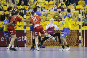 02.04.2023. Kielce. Mecz Industria Kielce – KPR Arged Ostrovia Ostrów Wielkopolski / Fot. Wiktor Taszłow - Radio Kielce