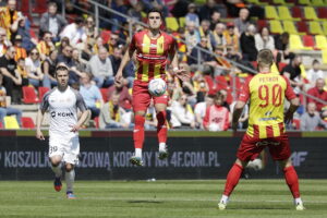 23.04.2023. Kielce. Mecz Korona Kielce - Zagłębie Lubin. / Fot. Jarosław Kubalski - Radio Kielce