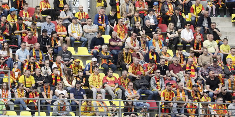 23.04.2023. Kielce. Mecz Korona Kielce - Zagłębie Lubin. / Fot. Jarosław Kubalski - Radio Kielce