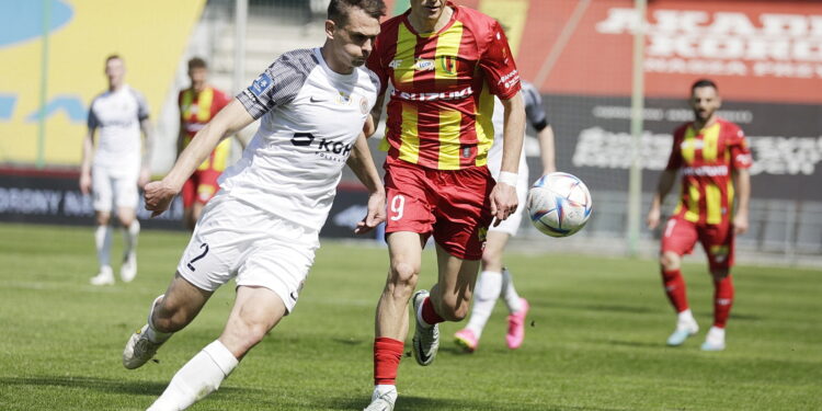 23.04.2023. Kielce. Mecz Korona Kielce - Zagłębie Lubin. / Fot. Jarosław Kubalski - Radio Kielce